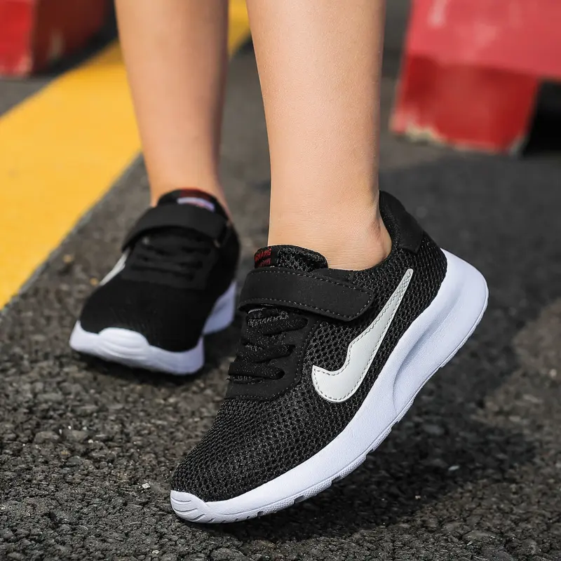 Giày Trẻ Em, Giày Lưới Thoáng Khí Mới Mùa Thu 2024, Giày Chạy Bộ Lưới Flyknit, Giày Hợp Xu hướng Giày Thể Thao Bé Trai Sneaker Sport 2