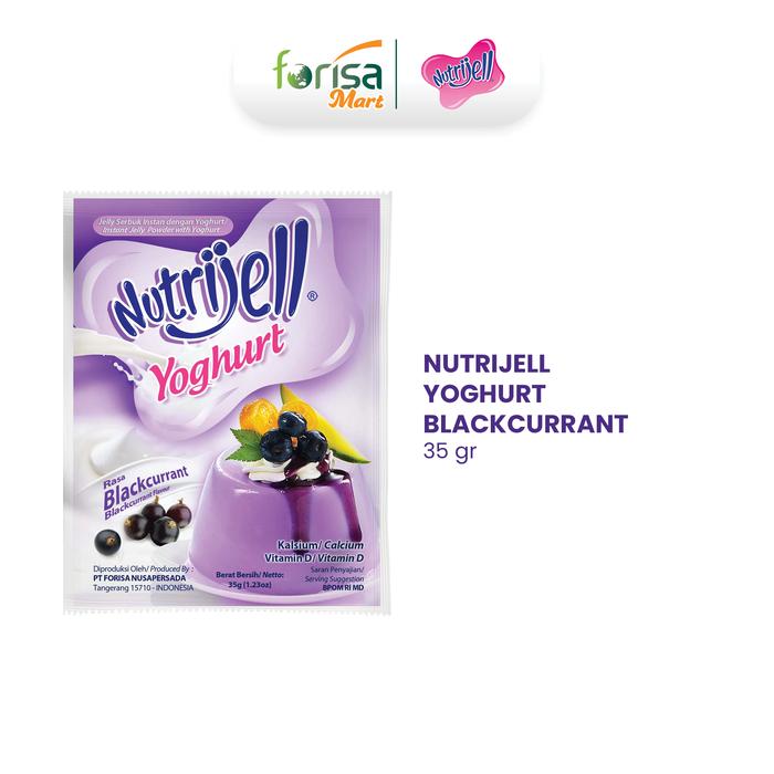Gambar Nutrijell Yoghurt Jelly Rasa Blackcurrant 35gr - 1 Sachet dari Forisa Mart Official Kota Depok Tokopedia
