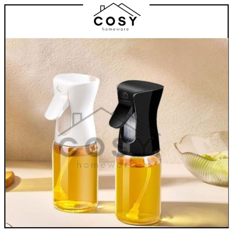 Product Introduction of COSY Botol Kaca Spray Minyak Goreng 220ml Botol Semprot Tekanan Tinggi / Bottle Kecap Asin Dapur Semprot Olive Oil Spray Transparan Serbaguna Food Hitam 22