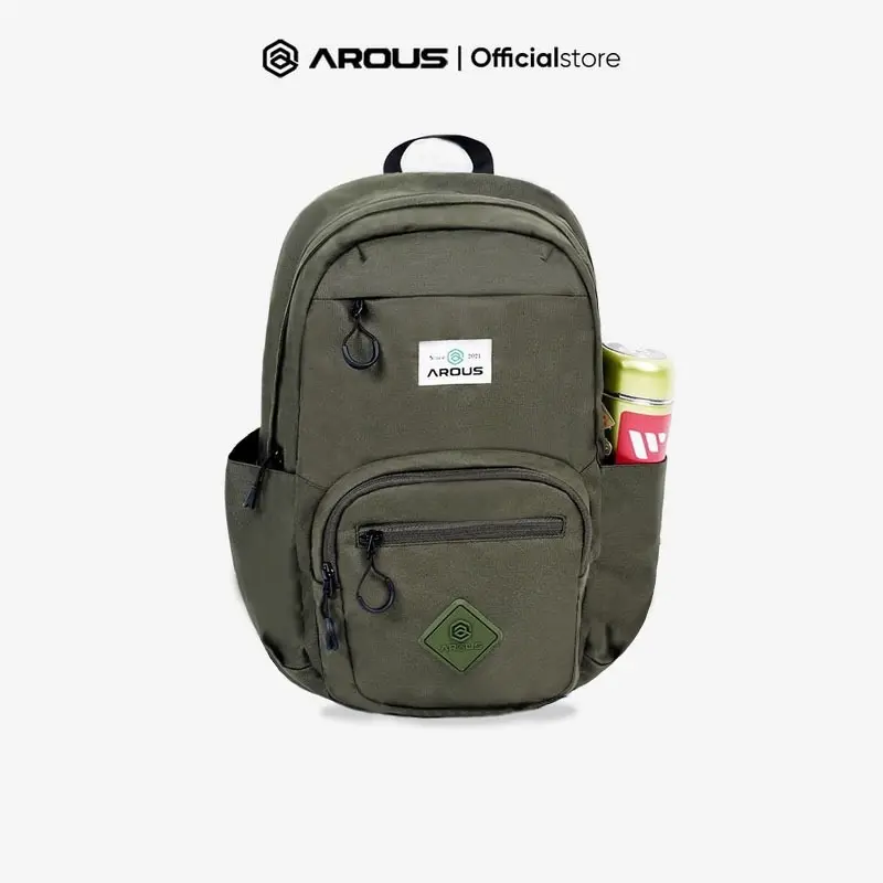 Tas Ransel Marukka Arous.id Cordura Kuat Ukuran 42x29x15cm 5 Kompartemen - Sekolah Pria Wanita Backpack