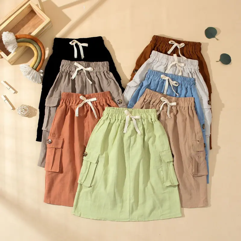 Rok Cargo Anak Perempuan 2-7 Tahun,Rok anak kekinian Katun Wanita