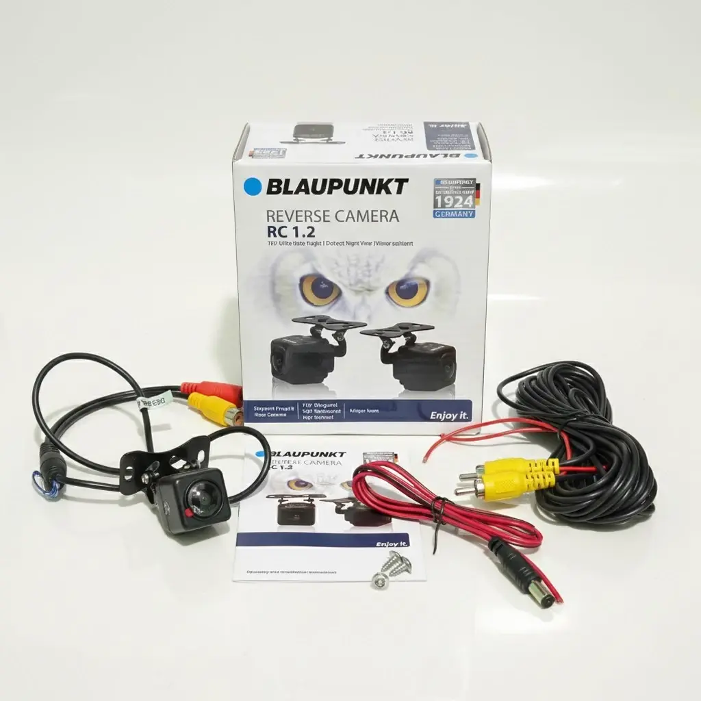 Original Blaupunkt RC 1.2 : Kamera Mundur / Depan Mobil - 170° Ultra Wide Angle - IP68 Waterproof - Night View - High Resolution 750 TVL - German Brand