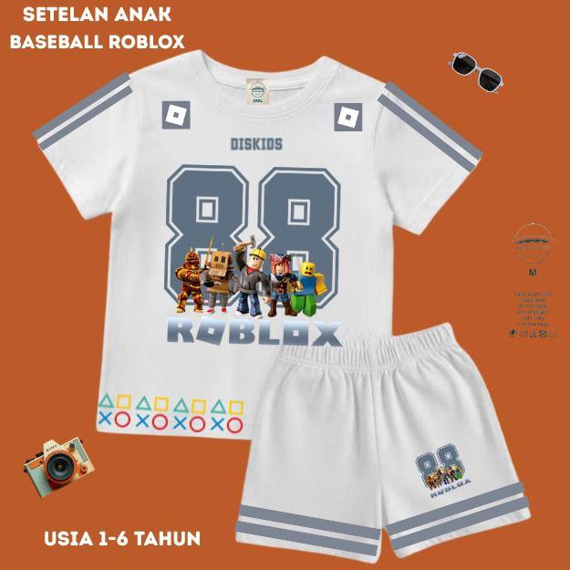 COD Setelan Anak Baseball Roblox One set Anak by ANAKDISTRO88 Set Distro Basic Anak Fashion Celana Baju