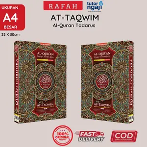 (Ukuran Besar A4) Al-Qur'an AT-TAQWIM | Full Mushaf Non Terjemahan dengan Tajwid Kode Praktis