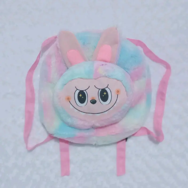 Tas Ransel Kepala Labubu Masuk Buku Tas Gandong Bulu Rasfur Lucu Bisa Cod 2