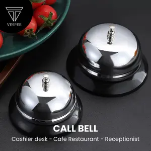 call bell front desk bells restaurant reception / bel lonceng meja cafe restaurant hotel resto dapur