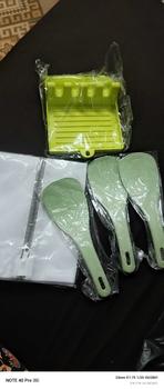 Product Review of Rice Spoon Rice Scoop Eco-Friendly Wheat Stalk Senduk Nasi (Non-Sticky) Kitchen Rice Paddle Scoop Spoon from L**2 1