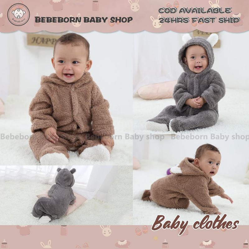 Quần Áo Sơ Sinh Cho Em Bé Áo Liền Quần Hình Gấu Động Vật Cho Em Bé Áo Jumpsuit Quần vải nỉ Quần Áo Trẻ Em Động Vật Hoạt Hình Cho Trẻ Sơ Sinh Tất Cả Các mùa Áo Liền Quần Cho Bé Trai Và Bé Gái