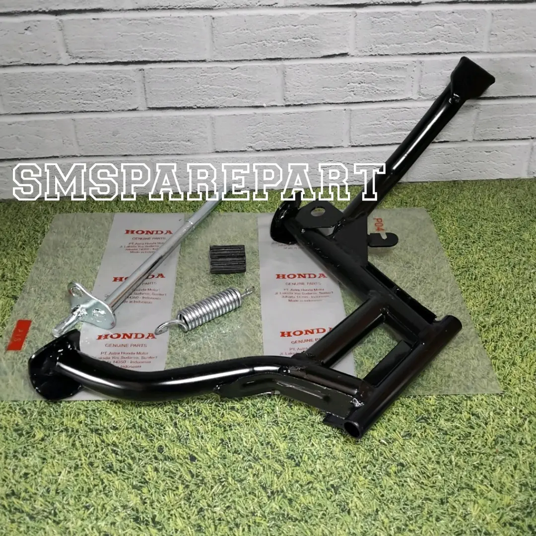 standar tengah + as standar 2 + per + karet  motor honda beat esp beat pop street Scoopy spacy beat fi plus as dan per Motor Motorcycle Sepeda