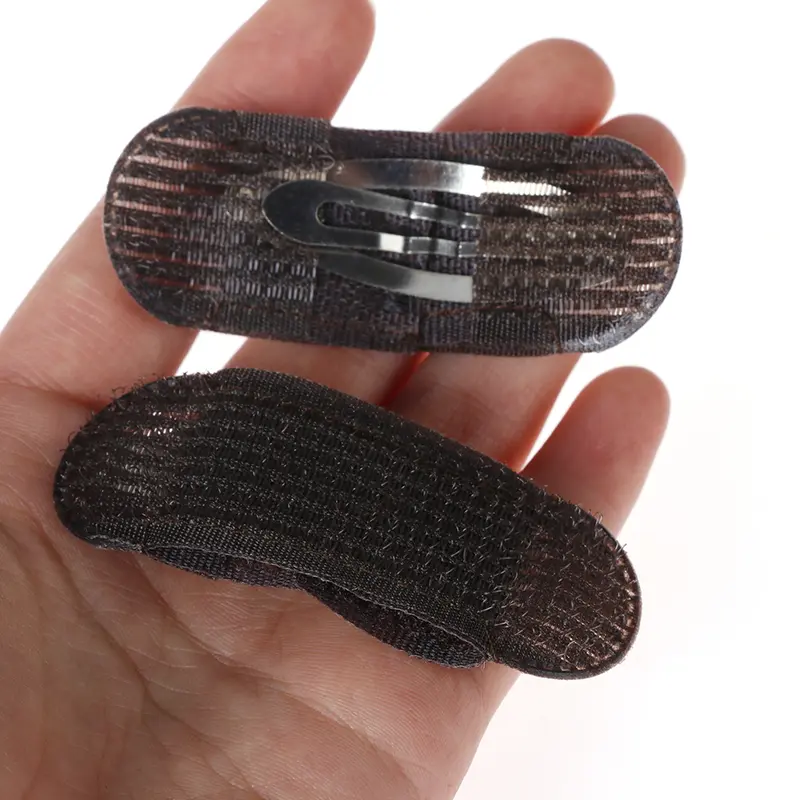 2Pcs Breathable Bangs Mat Hair Clips Black Coffee Princess Hair Tool Set Bump It Up Volume Base Hair Inserts Invisible Hair Pins 1
