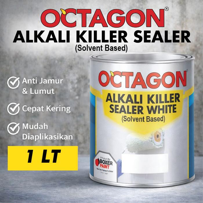 Gambar Cat Dasar Tembok OCTAGON Alkali Killer Sealer White Solvent Based (1 LT) dari Boxer Paint Official Store Kab. Sidoarjo Tokopedia
