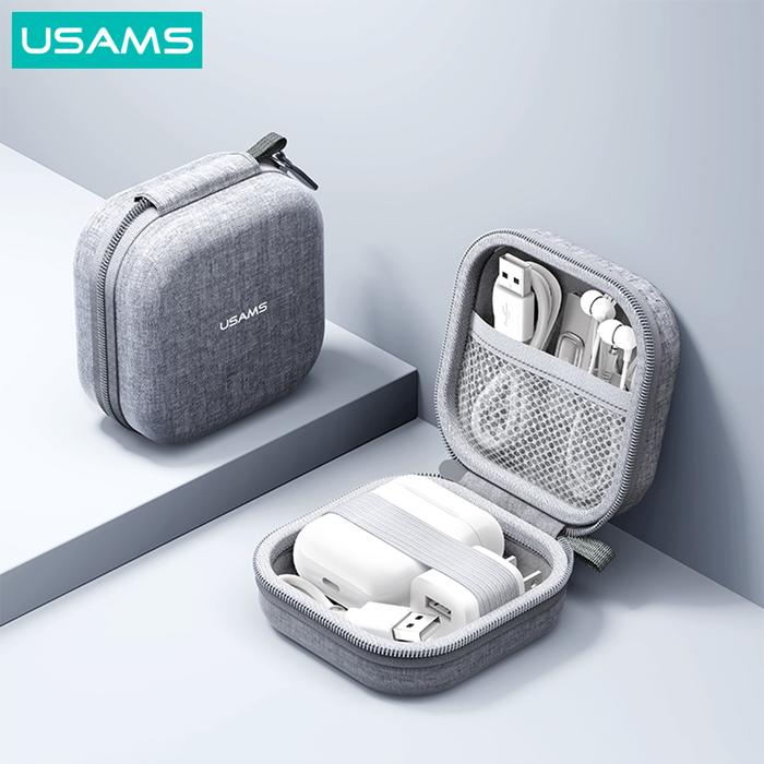 Gambar USAMS ZB351 Storage Bag Pouch TWS Aksesoris Universal - Storage Bag dari USAMS ID Official Kota Tangerang Tokopedia