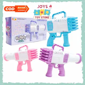 Joys Mainan Bubble Gun 25 Hole Rocket Launcher Gelembung Sabun Tembakan Balon Anak Elektrik Edukasi Edukatif