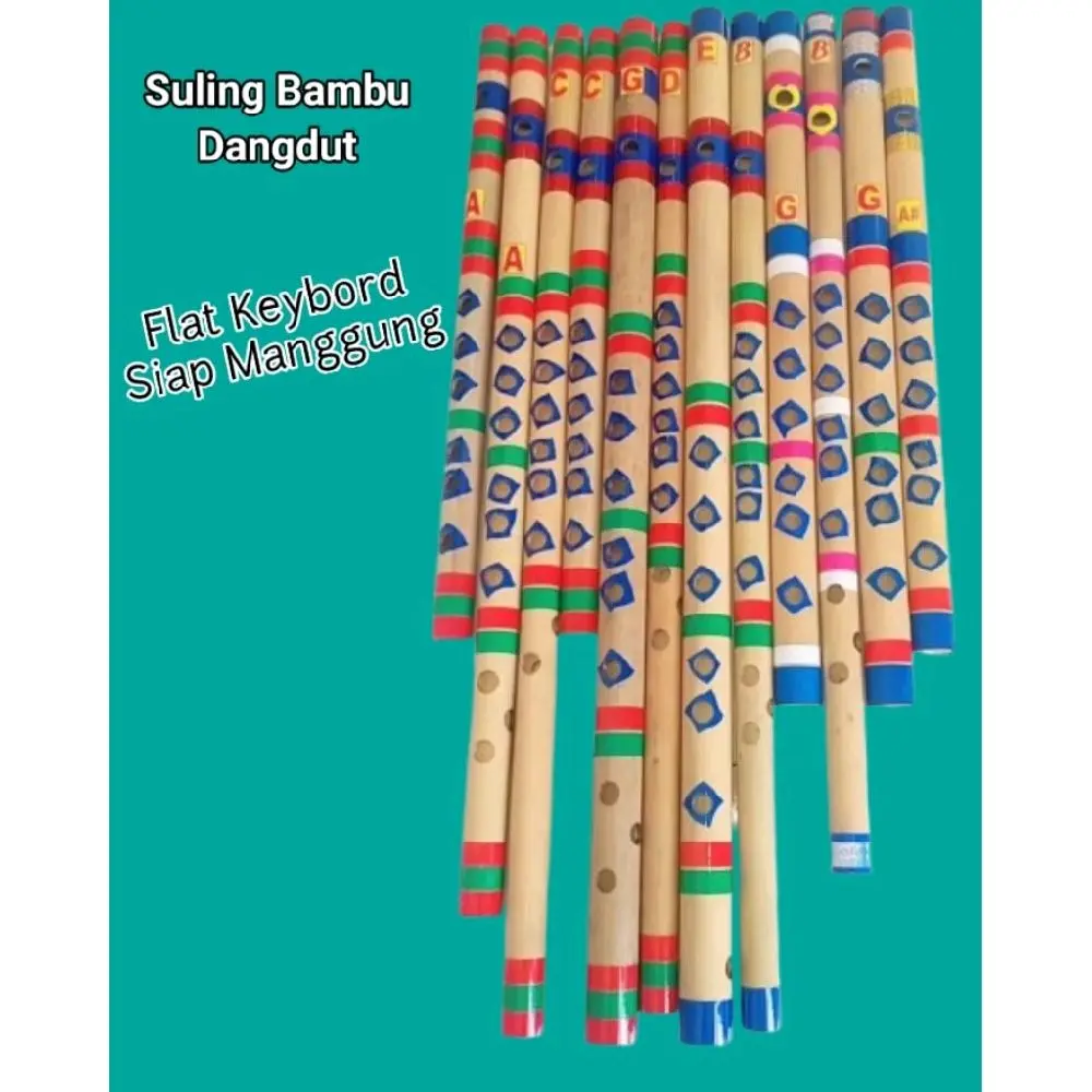 Suling Bambu dangdut, flat keyboard atau tuner