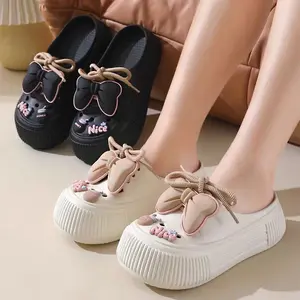 Sandal Selop Wanita Model Lucu Kekinian - Nyaman & Stylish dengan Karakter Lucu Aksesories Imut Bahan Sol Karet Anti-Slip Cocok untuk Jalan-Jalan Nongkrong