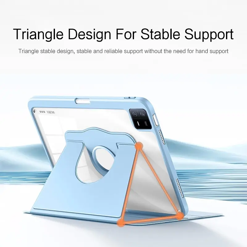 Casing Xiaomi Mi Pad 6 MiPad 6 Pro 11 Inch 2023 Case 360 Rotating Acrylic Crystal With Slot Pen Holder 2