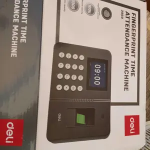 Deli Mesin Absensi Sidik Jari bahasa indonesia - sampai 1000 E3960 Hitam / Abu-Abu