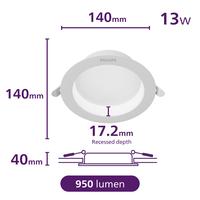 Gambar Philips Lampu LED Downlight Meson Comfort SceneSwitch 13W D125 3 Warna dari Philips Lighting Indonesia Kota Administrasi Jakarta Utara 3 Tokopedia