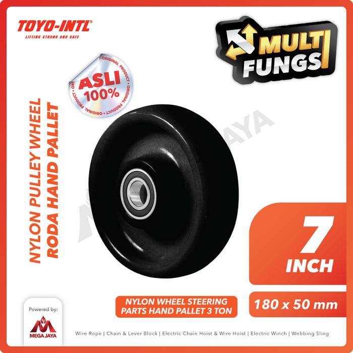 Gambar Nylon Steering Wheel / Roda Hand Pallet Nilon 180mm x 50mm 3 Ton 7" TOYO dari megajaya.co.id Kota Administrasi Jakarta Pusat Tokopedia