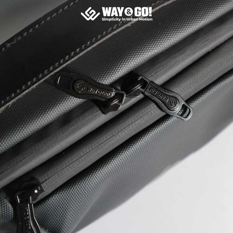 Way&Go! Hexa Tas Selempang Hand Bag Tas Tangan Waterproof Tahan Air Premium Awet Hitam Slingbag Pria 4