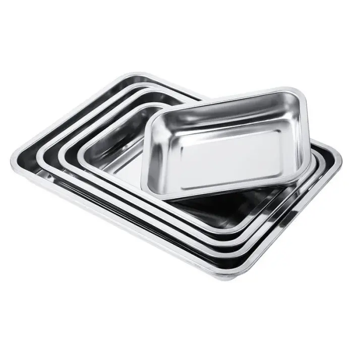 Nampan stainless steel/ baki/ baking tray tersedia 4 ukuran 3