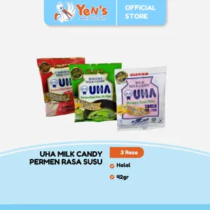 UHA Milk Candy - Permen Rasa Susu Green Tea/Strawberry