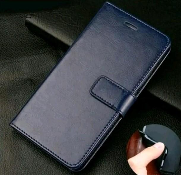 Product Introduction of Case Tekno Spark GO 1 Flip Leather Case Cover  Premium -Flip Wallet Case Kulit Untuk Tekno Spark GO 1 - Casing Ponsel Protection Hitam Merah Biru 3