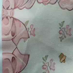 Wallpaper dinding gantung kepala tempat tidur bergaya Lolita yang feminin dan imut, dekorasi dinding Lolita yang hangat dan indah