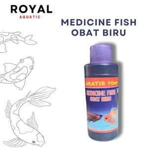 MEDICINE BLUE 100ml / BLITZ ICHT / OBAT JAMUR / OBAT WHITESPOT IKAN HIAS