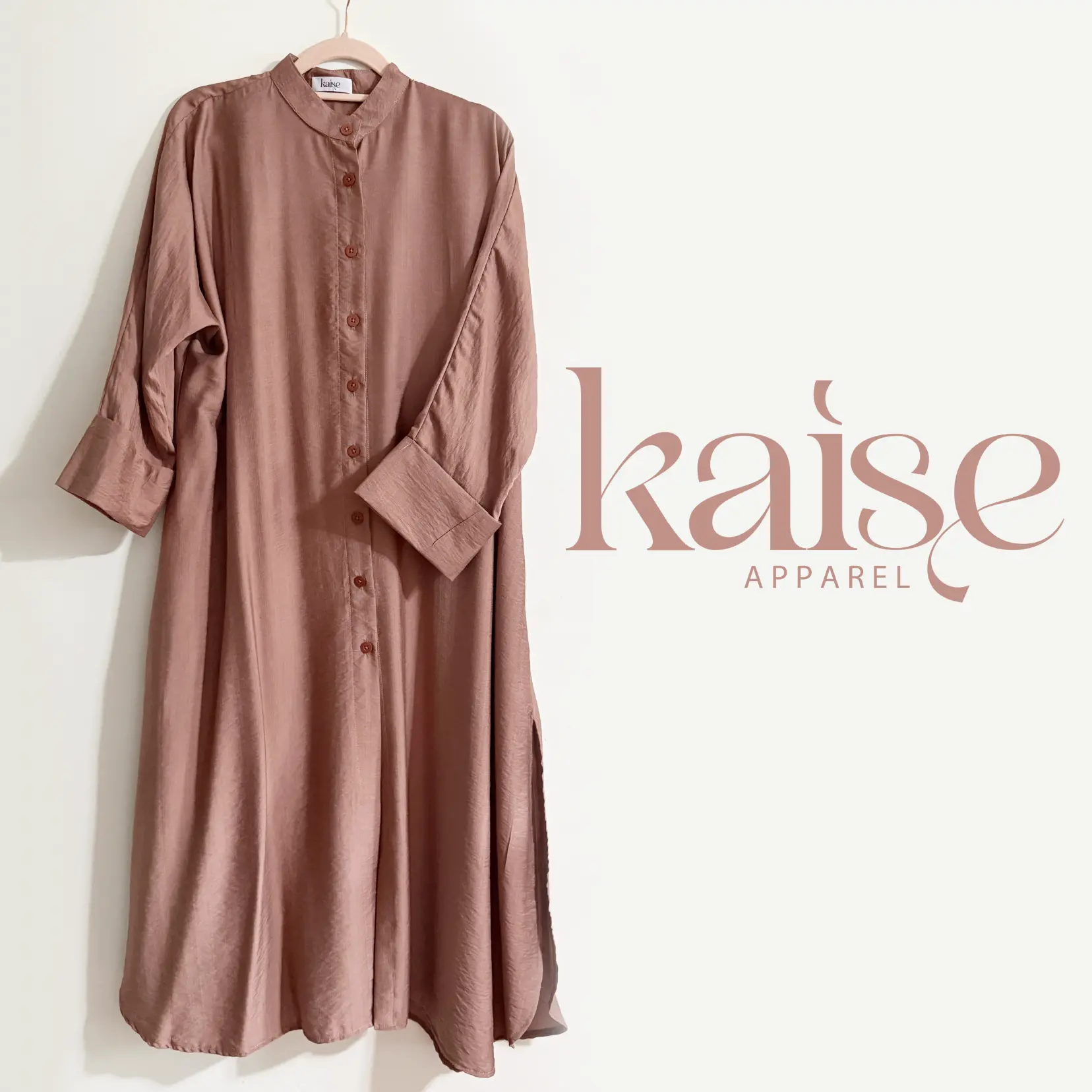 Long tunic with side slits and pocket (2nd Batch) by Kaise Store