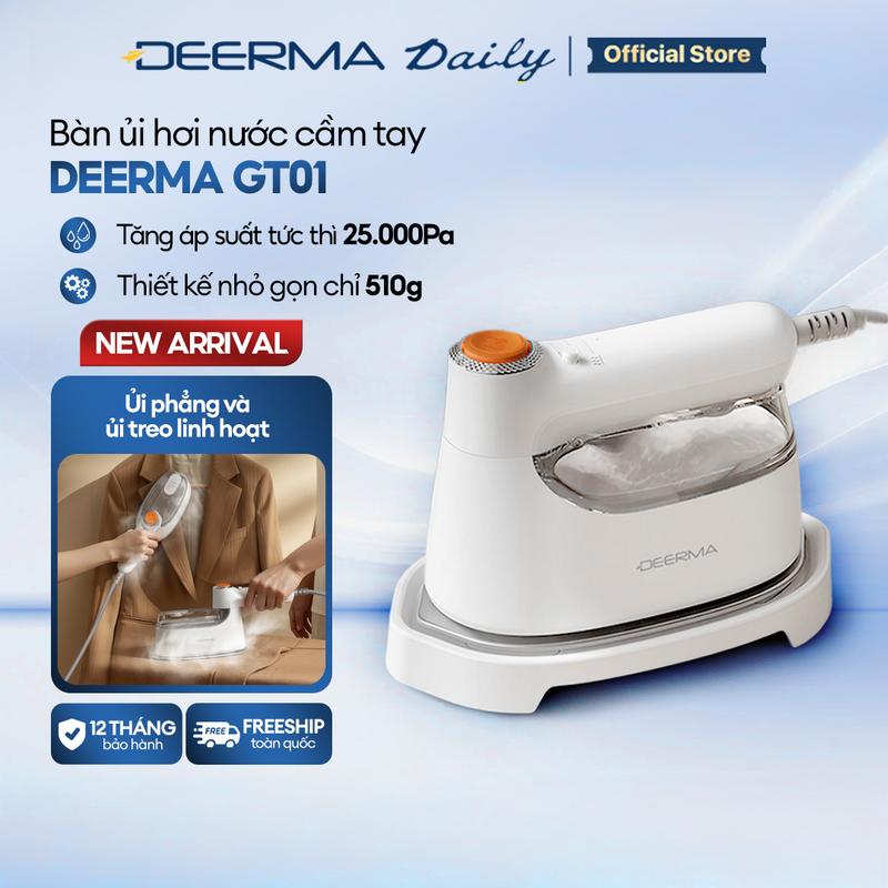 Bàn ủi hơi nước Deerma GT01 đa năng ủi khô và ủi hơi nước 2in1 kiểm soát gia nhiệt thông minh