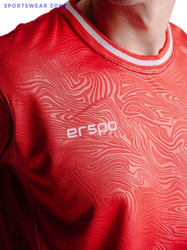 Jersey Timnas Indonesia Erspo Merah Home 2024 Lengan Pendek Pria Wanita Unisex Bahan Brazil Embos Terbaru Terlaris SportsWearZone 0