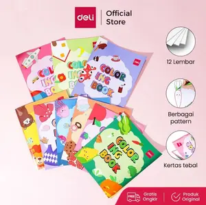 Deli Children Coloring Book / Buku Mewarnai Anak Berbagai Tema EN04X books Buku Mewarnai Anak Deli