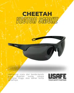 Kacamata Safety Cheetah Vector Smoke Lens