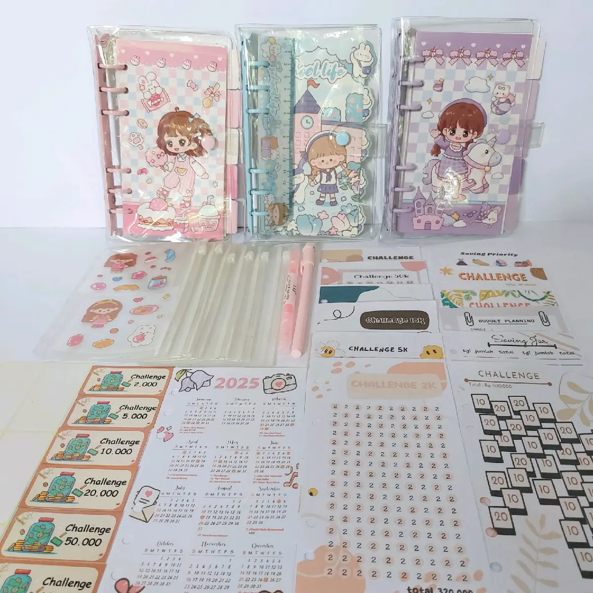 [10 zipper bag] Binder Keuangan Premium/ Binder Menabung