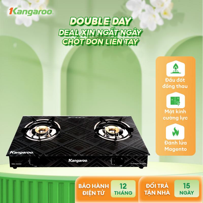 [ L ] [ GIÁ SIÊU HỜI ] Bếp ga dương mặt kính Kangaroo KGGS69G1, đầu đốt ĐỒNG tiết kiệm Gas, kiềng bếp tháo rời dễ dàng.
