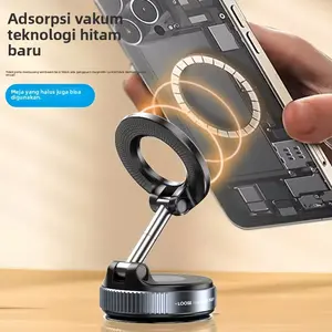Phone Holder Magnetic 360 Rotation Dudukan Handphone Tempel Meja Dinding Mobil