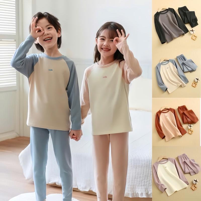 COMBO 2 BỘ THU ĐÔNG Bộ thu đông bé gái trai mặc nhà chất cotton size đại 15 - 40kg - set quần áo trẻ em - Sét Đồ Ngủ Cho Bé Gái Bé Trai 10 Tuổi GOODLUCK