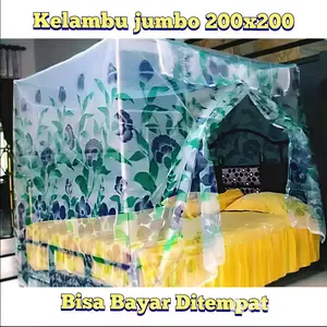 KELAMBU KOTAK LIPAT UKURAN KELAMBU MOTIF BUNGA ANTI NYAMUK