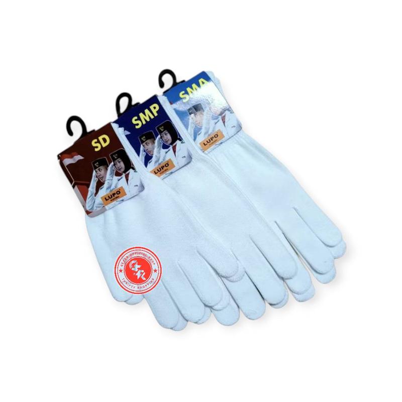 Product Introduction of 3 Pasang Sarung Tangan Paskibra Putih Polos TK-SD-SMP-SMA Upacara Karnaval Sekolah 0