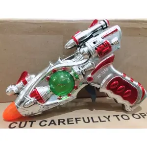 Mainan Tembakan anak suara dan lampu silver-warna