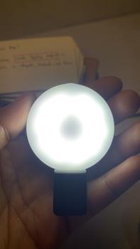 Product Review of Clip On Cellphone Selfie Ring Light Mobile Phone LED Selfie Ring Light Portable Mini Durable Practical Three Stop Dimming Circle Photography Clip Fill Light Bluetooth Smartphone from C**r R**a (**) 0