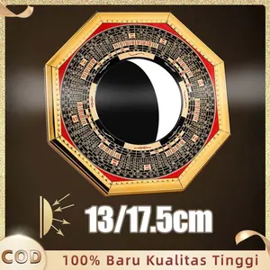 Hiasan Bagua Tai Chi Cermin Pelindung Feng Shui Material Paduan Kokoh