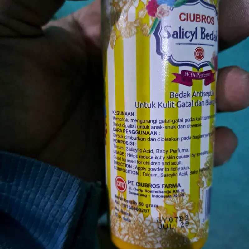 CIUBROS Salicyl Bedak 3 botol (CITO) Bedak antiseptik 2