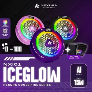 NEXURA Fan Cooler IceGlow NXI01 | Pendingin HP Khusus Gaming, Mode AI, Mode Overclock 15W