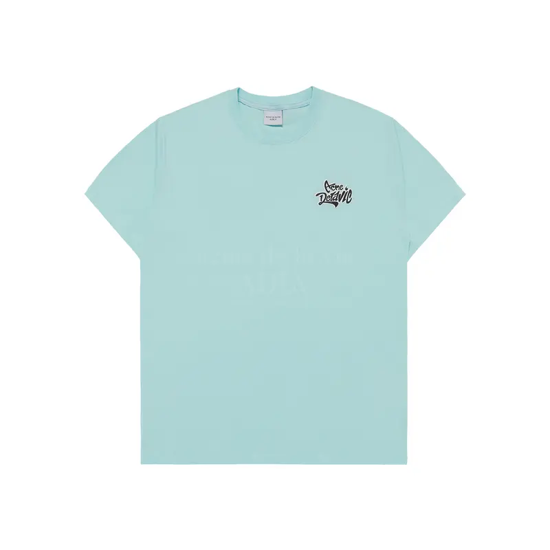 ADLV Graffiti Font Logo Short Sleeve T-Shirt (Overseas Exclusive) Mint - Kaos Oversize Wanita Pria Acme de la vie 0