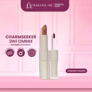 MADAM GIE CHARMSEEKER 2 IN 1 OMBRE LIP PRODUCT / PERFECT OMBRE/ MAKE UP SOFT MATTE FINISH LIPSTIK VIRAL