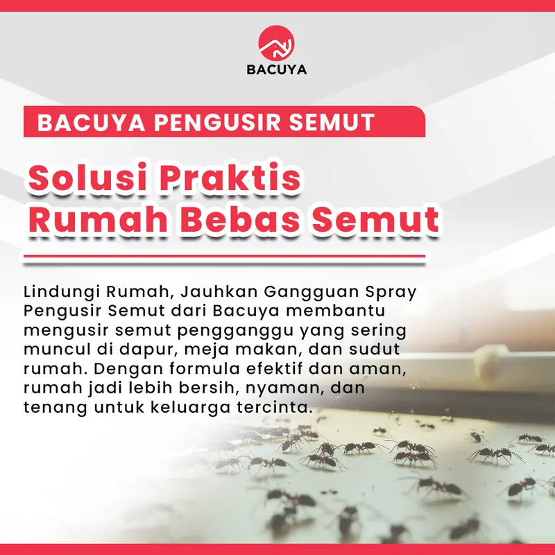 Bacuya Paket 2 Pcs Hemat Praktis Semut x Tikus 250 ML Pengusir Serangga Aromatic Spray Anti Semut & Tikus Aroma Segar Ramah Lingkungan 3