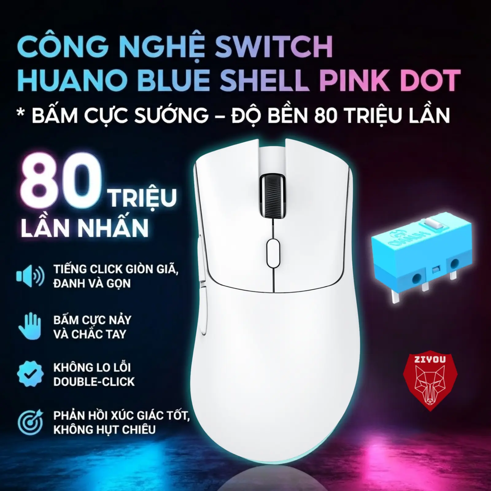 Chuột Gaming Không Dây Ziyou Attack Shark R1 Siêu Nhẹ Chip Paw3311 Cực Mạnh 3 Chế Độ Kết Nối Bluetooth / 2.4G / Type-C | BigBuy360 - bigbuy360.vn Chuột Gaming Không Dây Ziyou Attack Shark R1 Siêu Nhẹ Chip Paw3311 Cực Mạnh 3 Chế Độ Kết Nối Bluetooth / 2.4G / Type-C | BigBuy360 - bigbuy360.vn