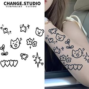 Hình Xăm Tạm Thời, Thiết Kế Nhỏ Dễ Thương, Kéo Dài Trong 15 Ngày, Không Thấm Nước, Không Lo Bị Ma Sát, Miếng Dán Hình Xăm